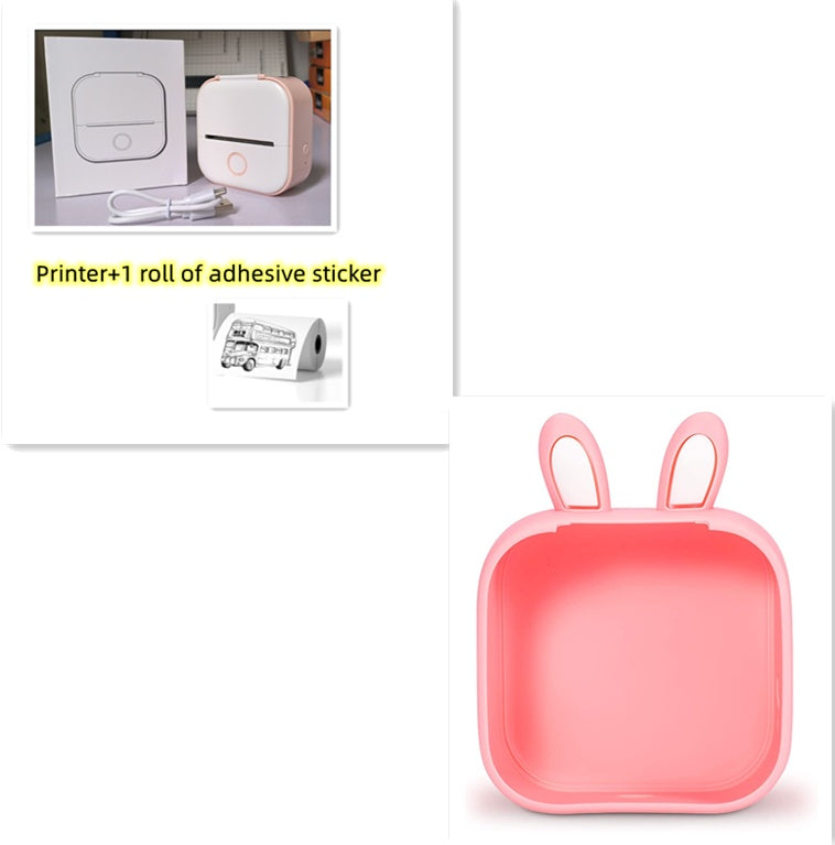 Compatible/Portable Mini Thermal Label Printer - Home Photo Printer Bluetooth