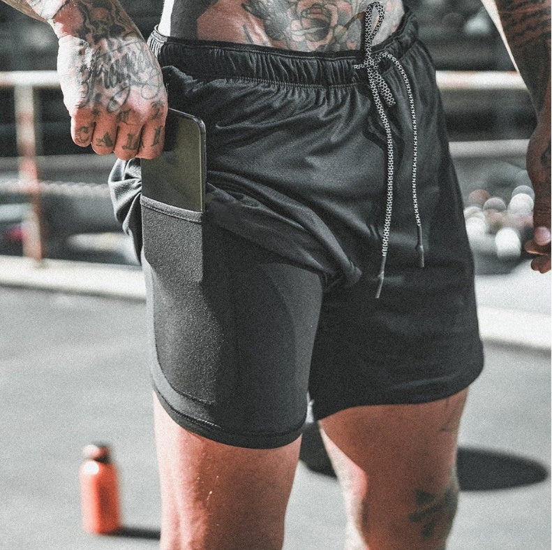 Men Pocket Compression Shorts - Gym/Sports