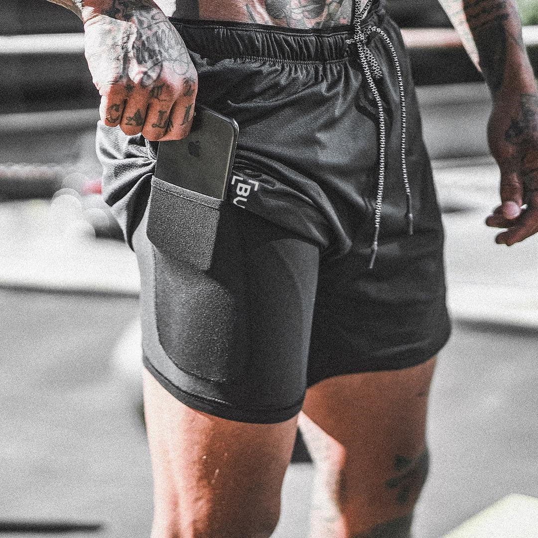 Men Pocket Compression Shorts - Gym/Sports