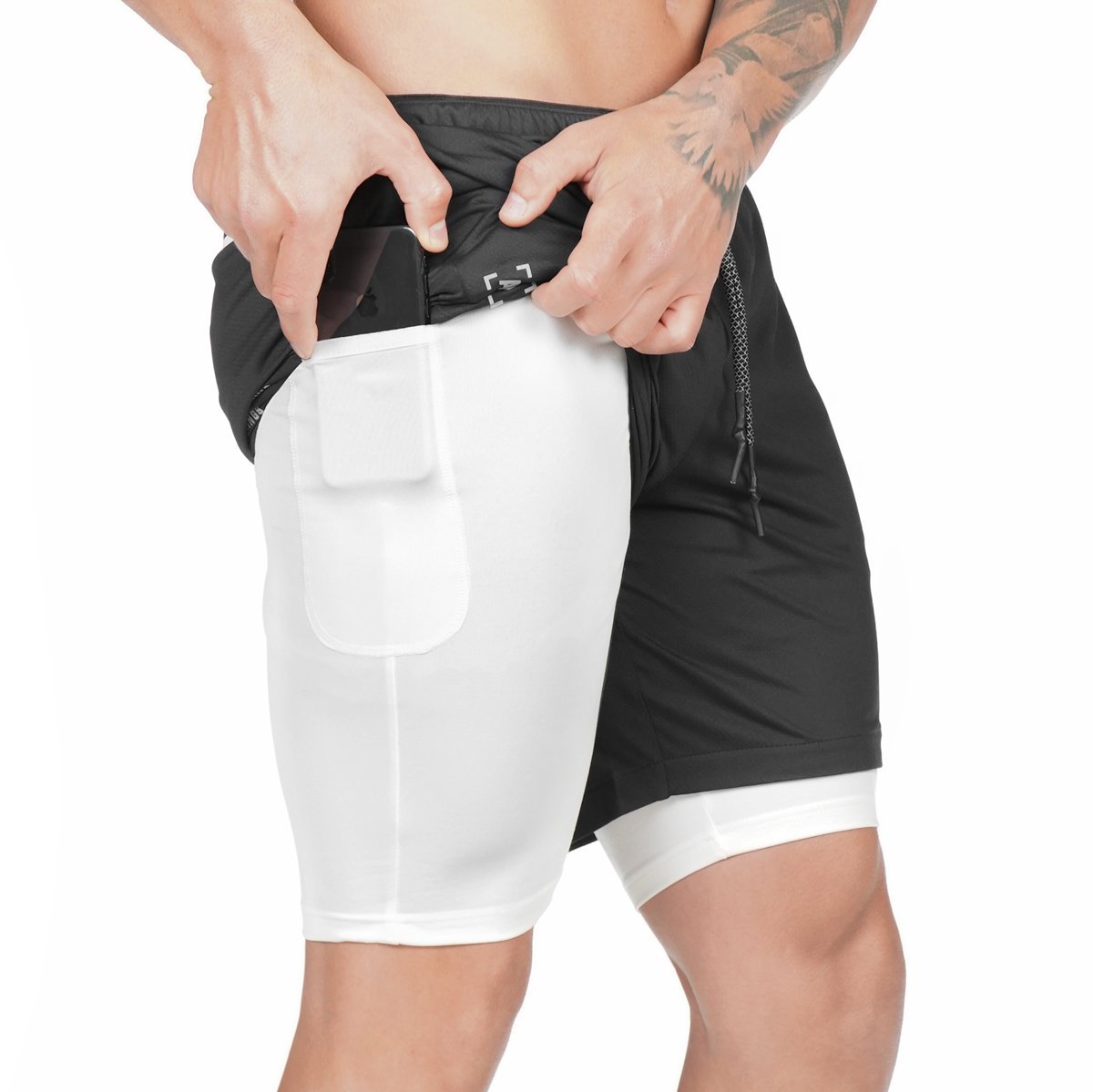 Men Pocket Compression Shorts - Gym/Sports
