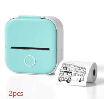 Compatible/Portable Mini Thermal Label Printer - Home Photo Printer Bluetooth