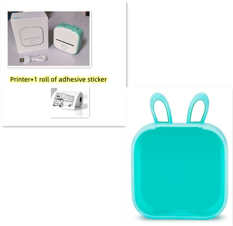 Compatible/Portable Mini Thermal Label Printer - Home Photo Printer Bluetooth