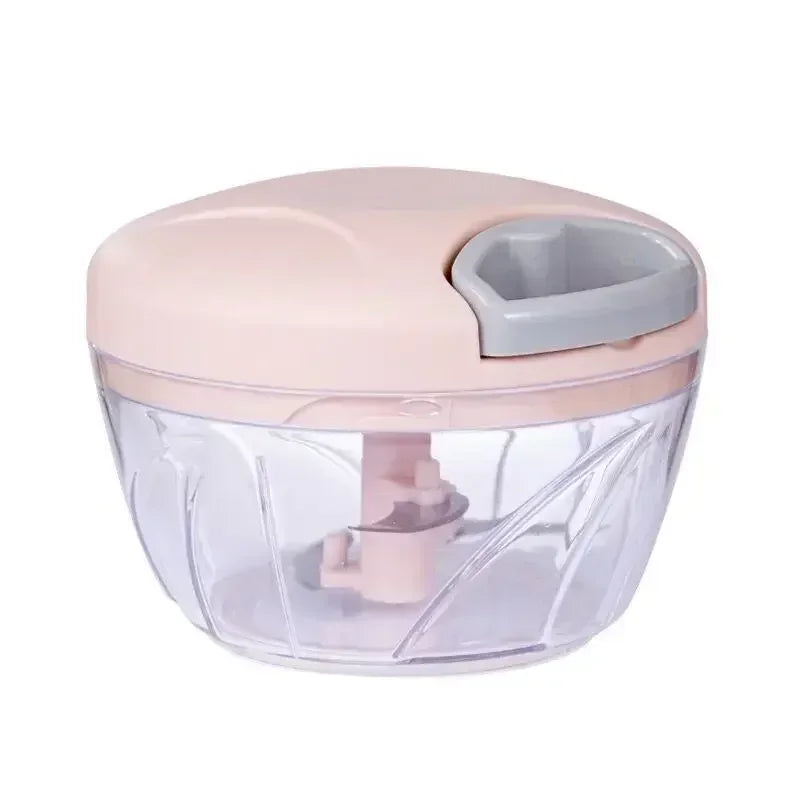 500ML Manual Meat Mincer Garlic Chopper Rotate Garlic Press Crusher Vegetable Onion Cutter Kitchen Cooking Food Chopper