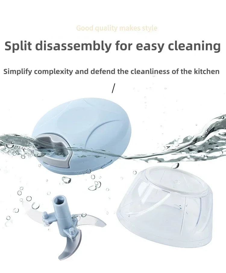 500ML Manual Meat Mincer Garlic Chopper Rotate Garlic Press Crusher Vegetable Onion Cutter Kitchen Cooking Food Chopper
