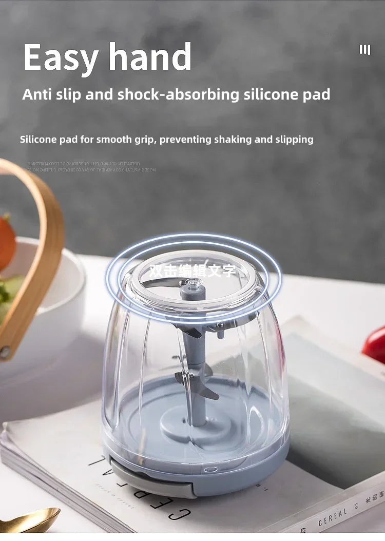 500ML Manual Meat Mincer Garlic Chopper Rotate Garlic Press Crusher Vegetable Onion Cutter Kitchen Cooking Food Chopper