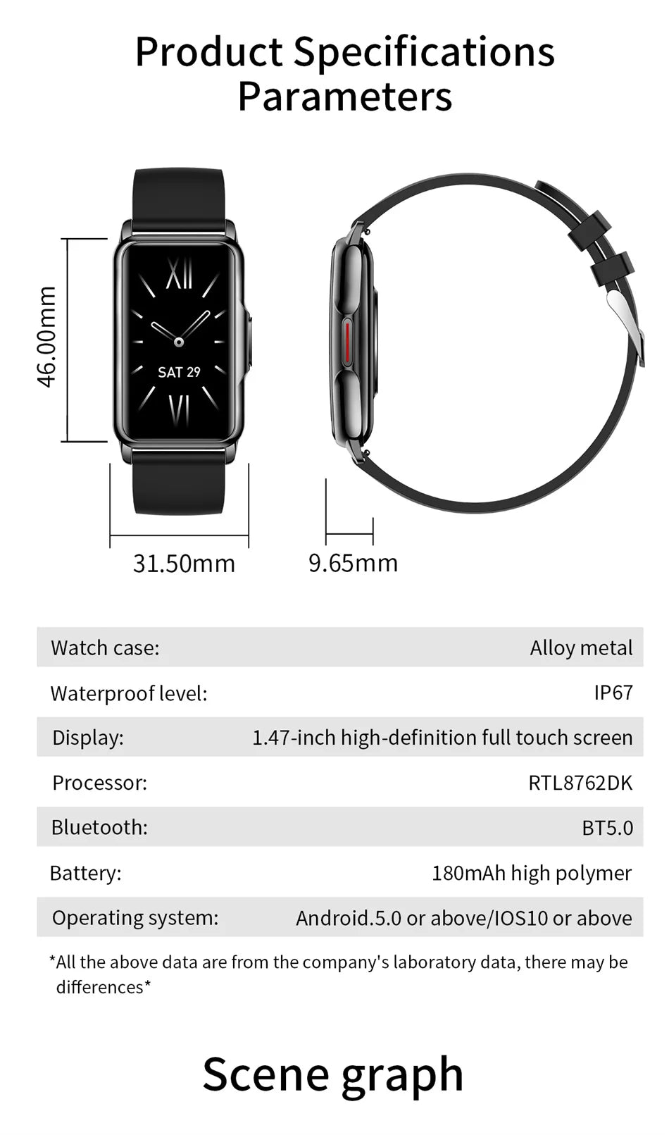 2025 New Sports Smart Watch Men Women 1.47-inch Full Touch GPS Fitness Tracker IP67 Waterproof Smartwatch For Android IOS Phone