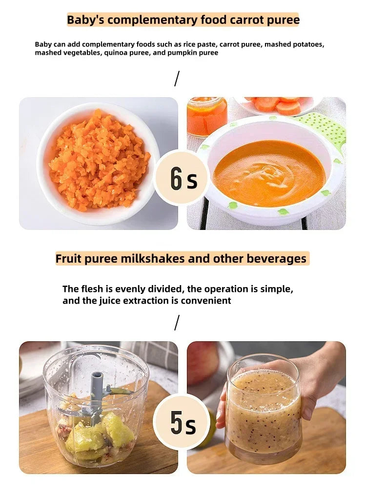 500ML Manual Meat Mincer Garlic Chopper Rotate Garlic Press Crusher Vegetable Onion Cutter Kitchen Cooking Food Chopper