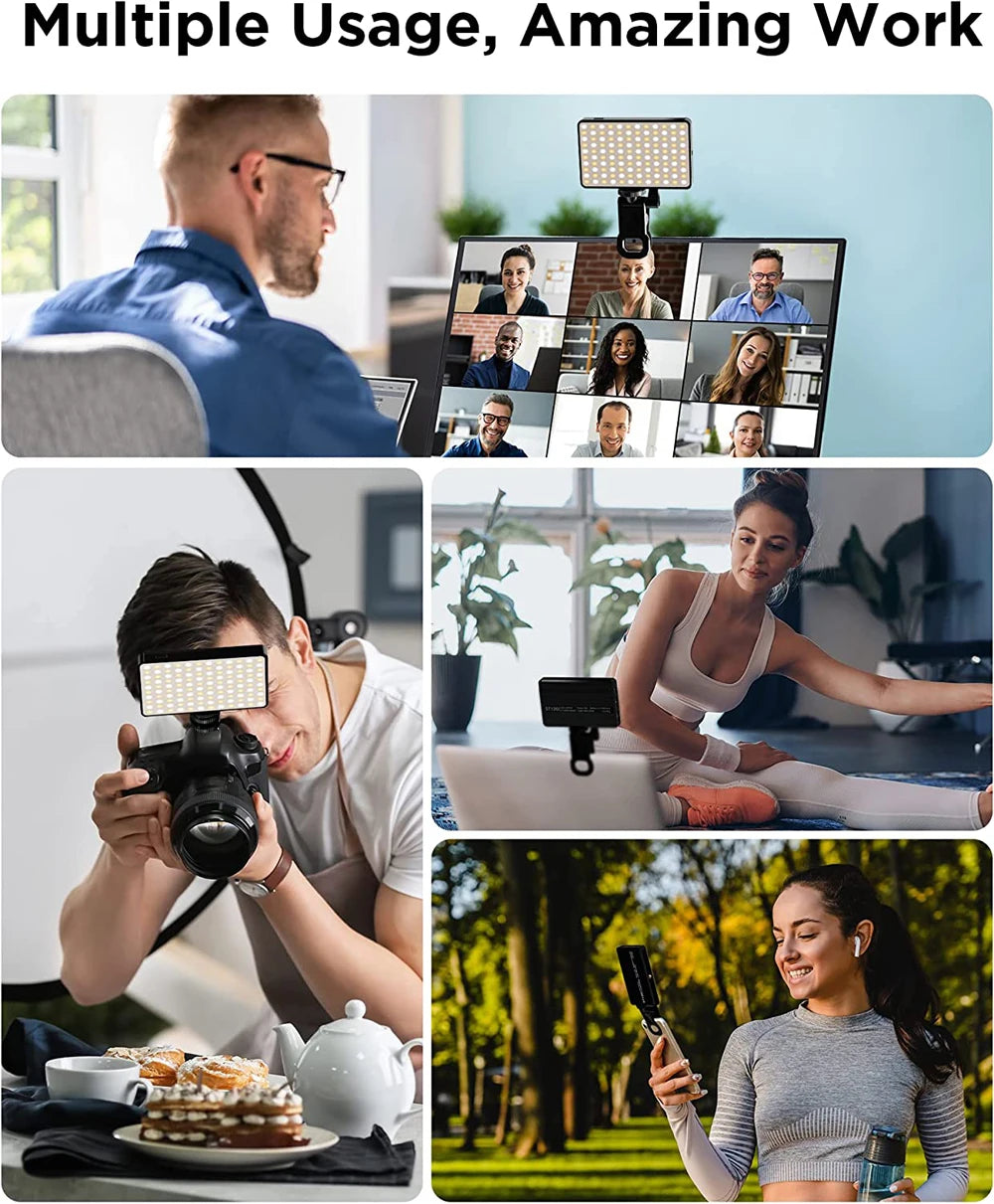 LED Selfie Light 120 LED 3000mAh Rechargeable