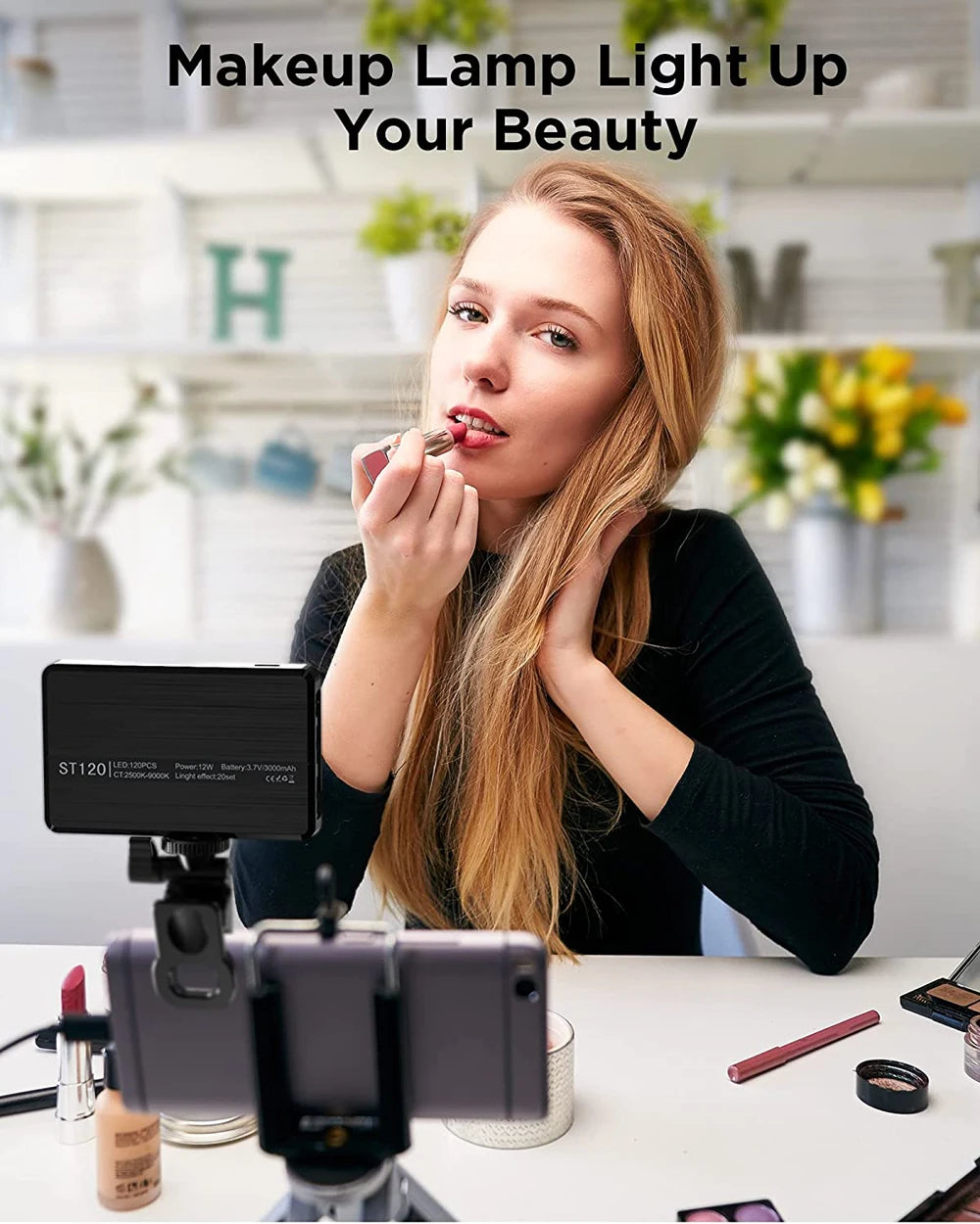 LED Selfie Light 120 LED 3000mAh Rechargeable