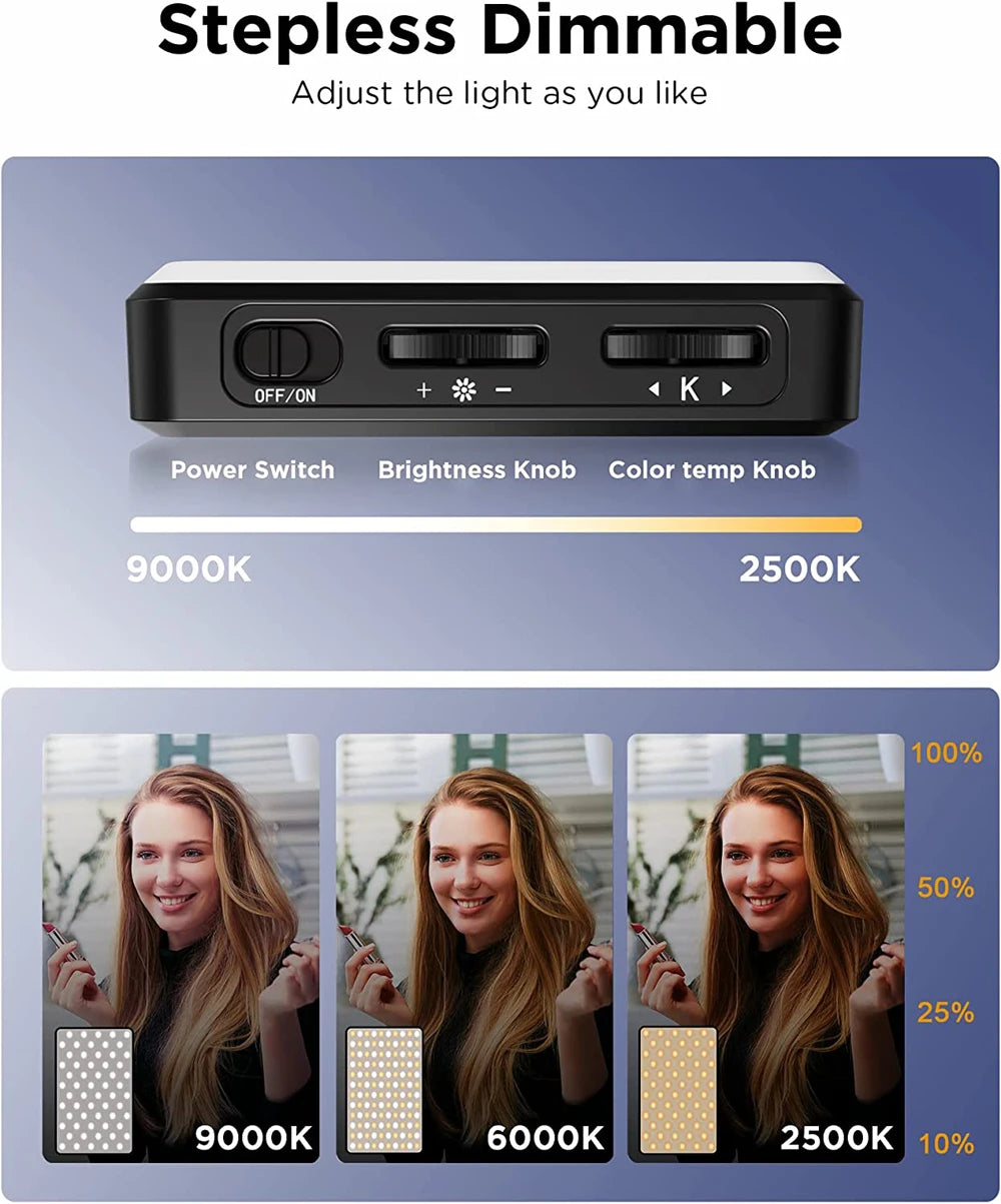 LED Selfie Light 120 LED 3000mAh Rechargeable