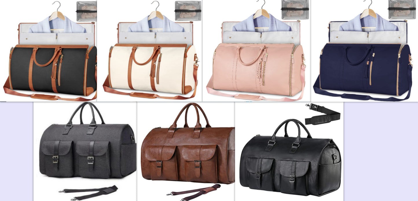 Tote Large Capacity Travel Duffle Bag - Women's Folding Suit Bag Waterproof Clothes