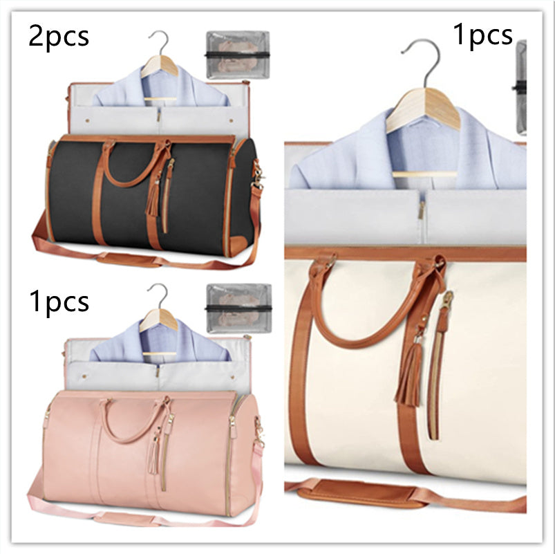 Tote Large Capacity Travel Duffle Bag - Women's Folding Suit Bag Waterproof Clothes