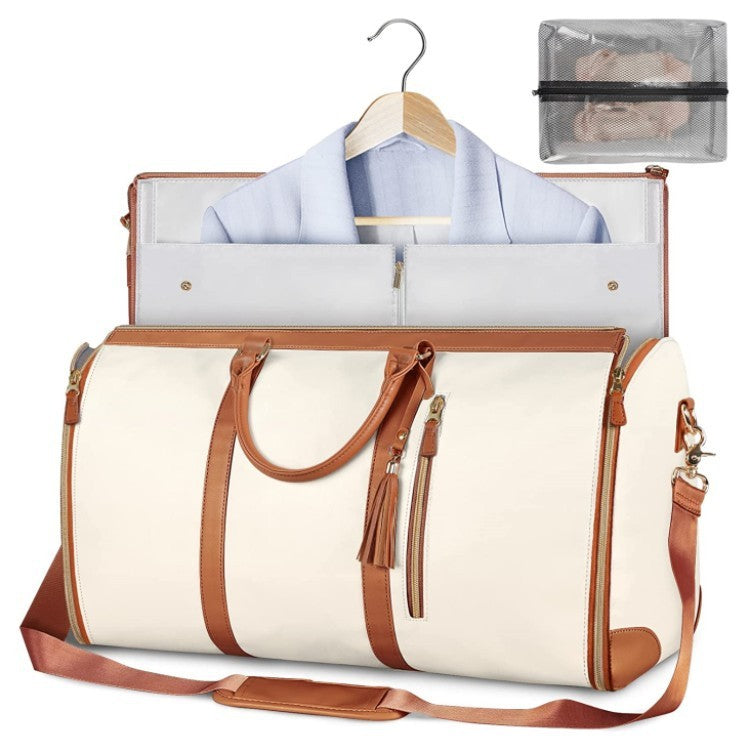 Tote Large Capacity Travel Duffle Bag - Women's Folding Suit Bag Waterproof Clothes