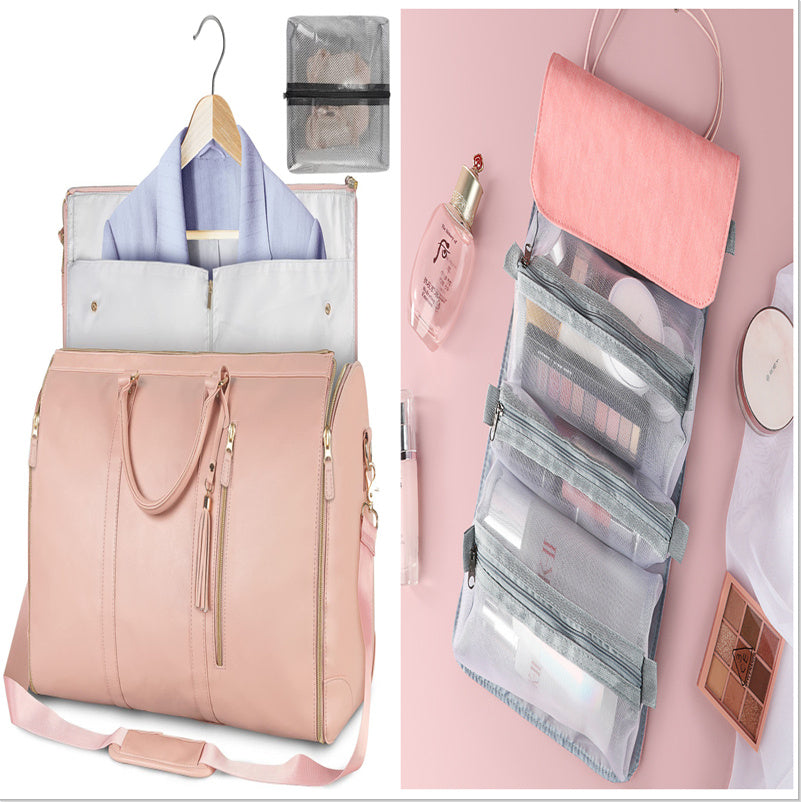 Tote Large Capacity Travel Duffle Bag - Women's Folding Suit Bag Waterproof Clothes