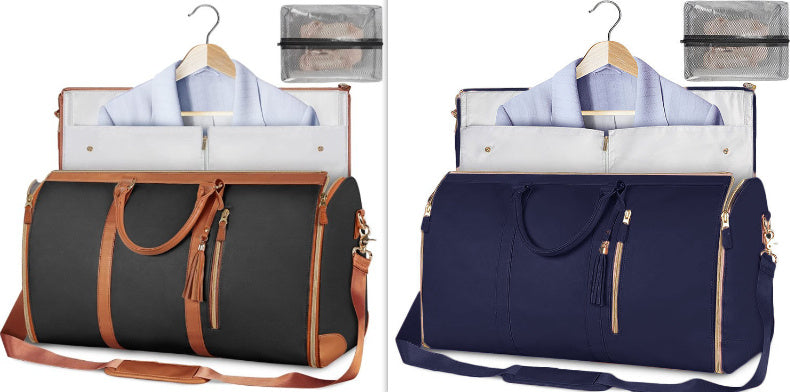 Tote Large Capacity Travel Duffle Bag - Women's Folding Suit Bag Waterproof Clothes