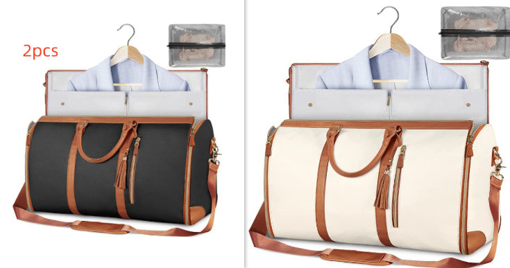 Tote Large Capacity Travel Duffle Bag - Women's Folding Suit Bag Waterproof Clothes