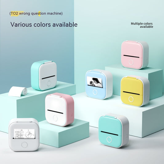Compatible/Portable Mini Thermal Label Printer - Home Photo Printer Bluetooth