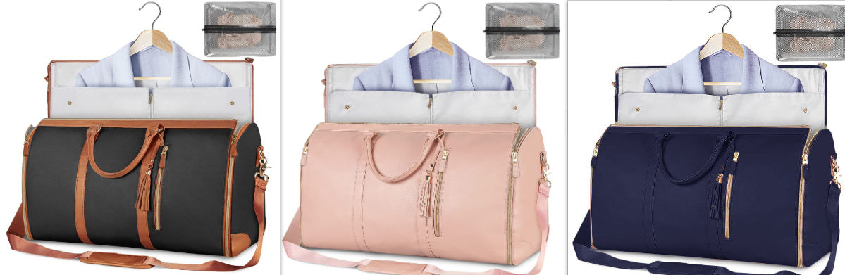 Tote Large Capacity Travel Duffle Bag - Women's Folding Suit Bag Waterproof Clothes