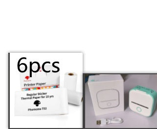 Compatible/Portable Mini Thermal Label Printer - Home Photo Printer Bluetooth