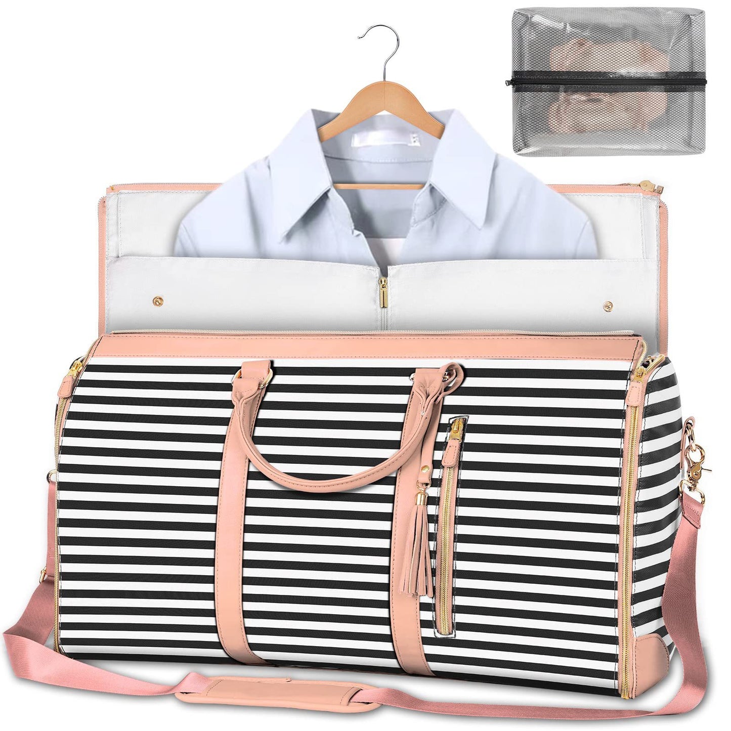 Tote Large Capacity Travel Duffle Bag - Women's Folding Suit Bag Waterproof Clothes