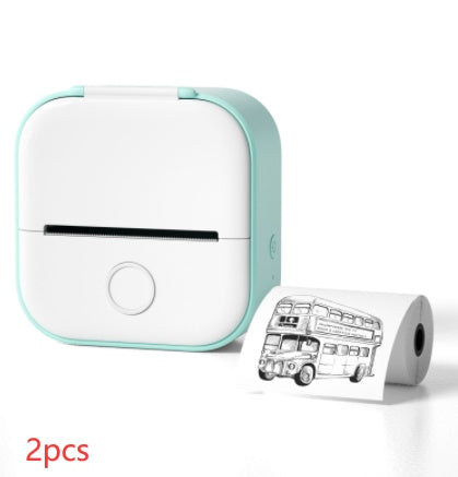 Compatible/Portable Mini Thermal Label Printer - Home Photo Printer Bluetooth