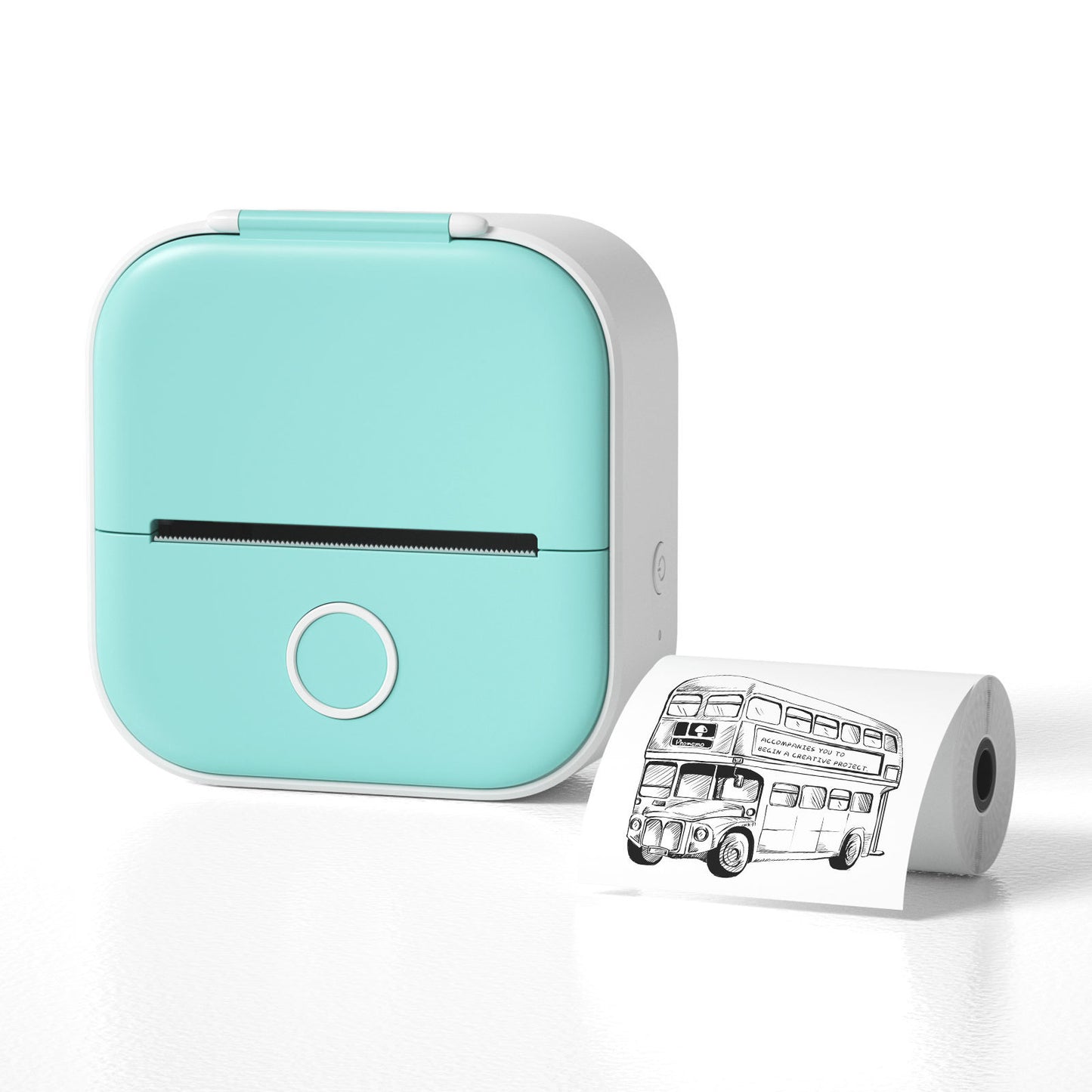 Compatible/Portable Mini Thermal Label Printer - Home Photo Printer Bluetooth