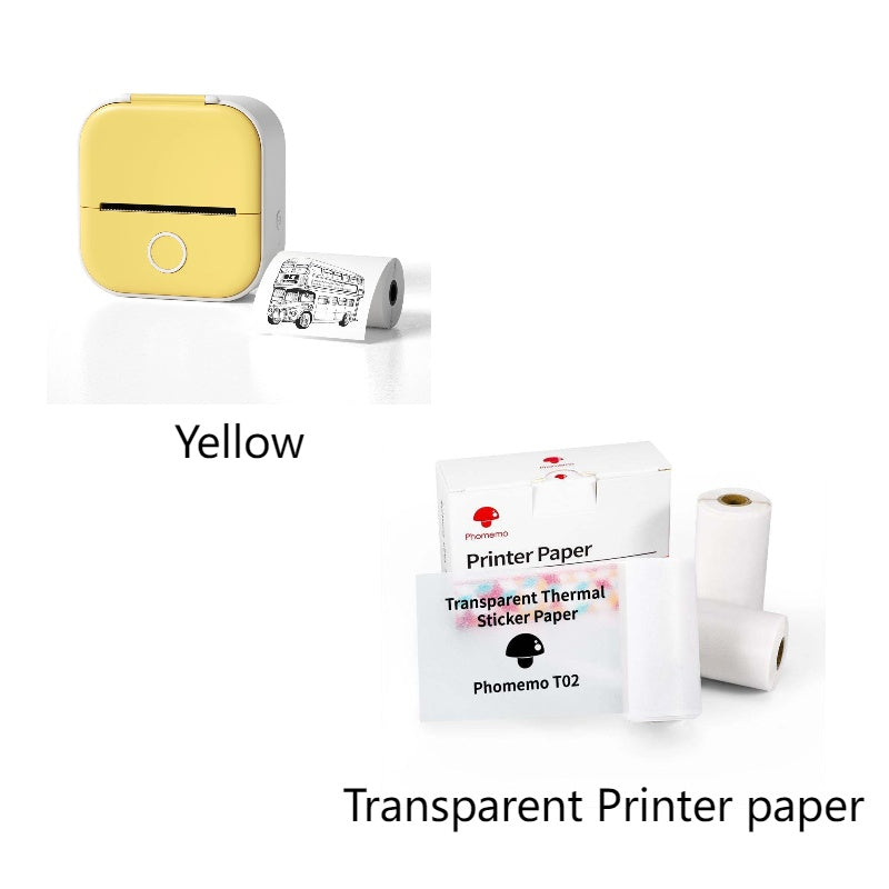 Compatible/Portable Mini Thermal Label Printer - Home Photo Printer Bluetooth
