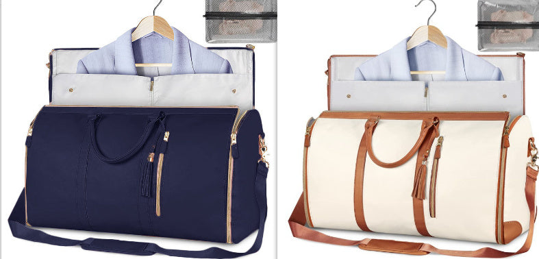 Tote Large Capacity Travel Duffle Bag - Women's Folding Suit Bag Waterproof Clothes