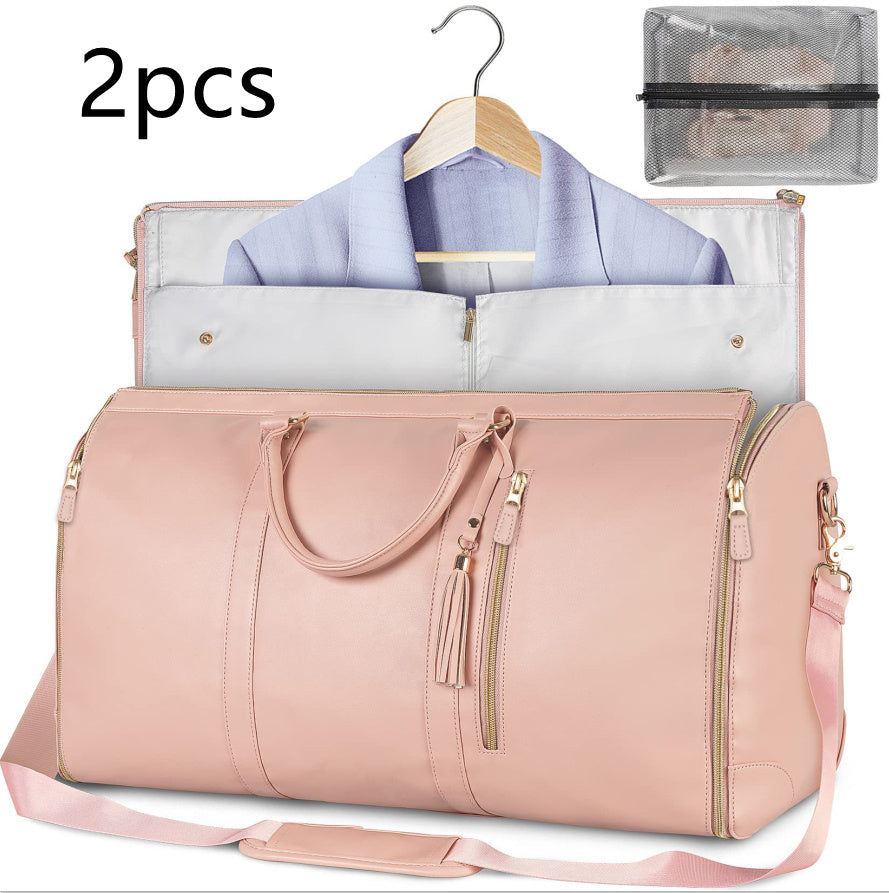 Tote Large Capacity Travel Duffle Bag - Women's Folding Suit Bag Waterproof Clothes