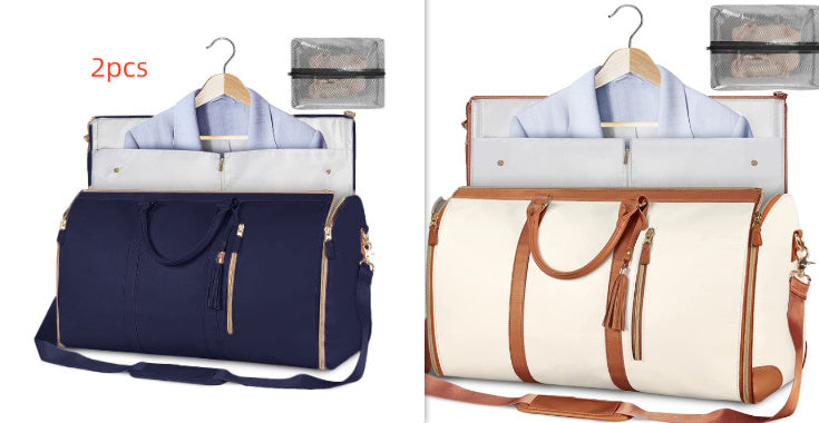 Tote Large Capacity Travel Duffle Bag - Women's Folding Suit Bag Waterproof Clothes