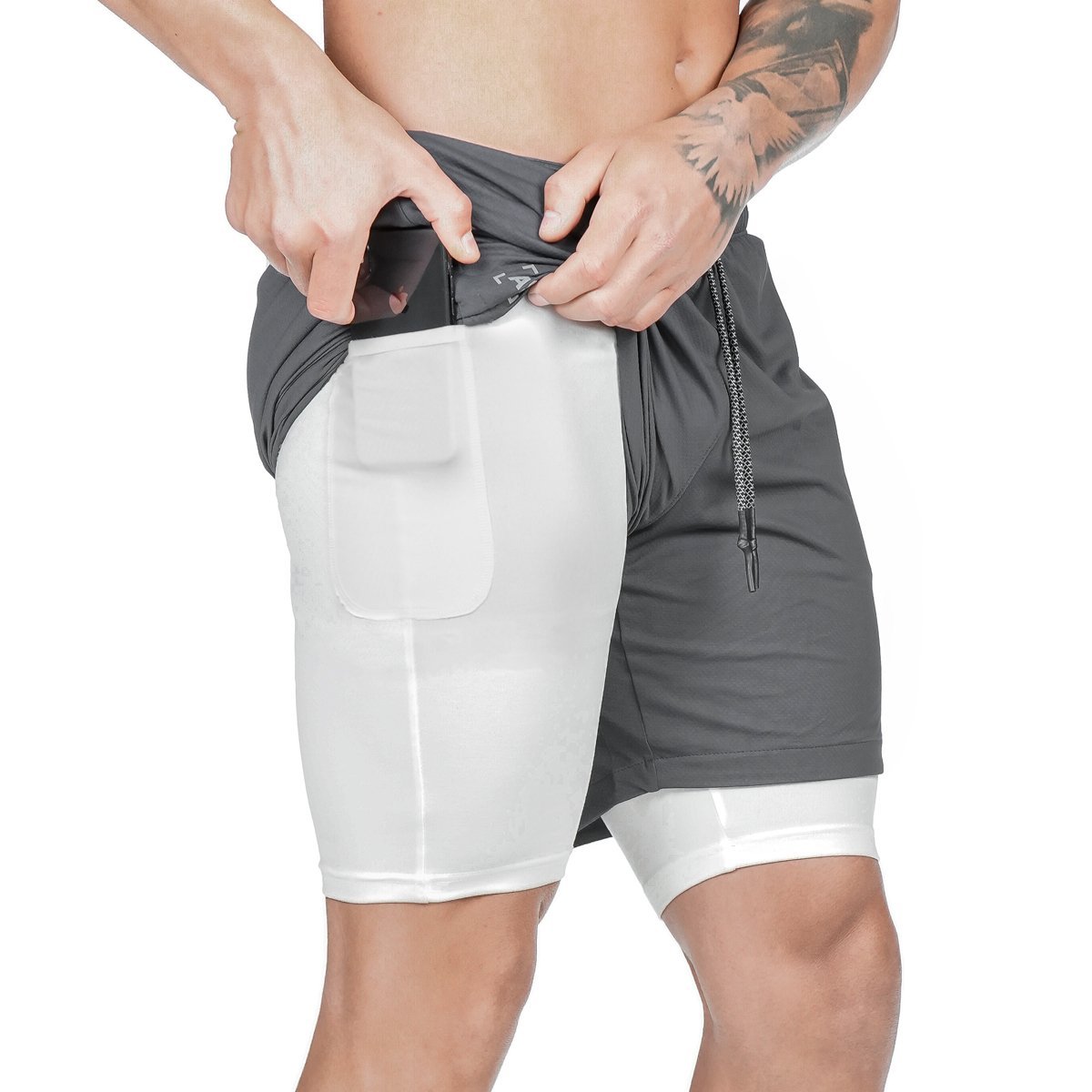 Men Pocket Compression Shorts - Gym/Sports
