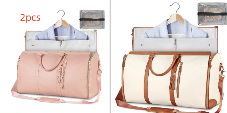 Tote Large Capacity Travel Duffle Bag - Women's Folding Suit Bag Waterproof Clothes