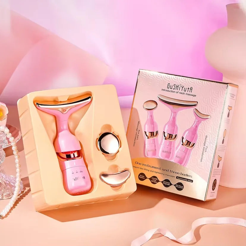 3 In 1 Facial Lifting Massager Electric Beauty Device for Neck Eye Face