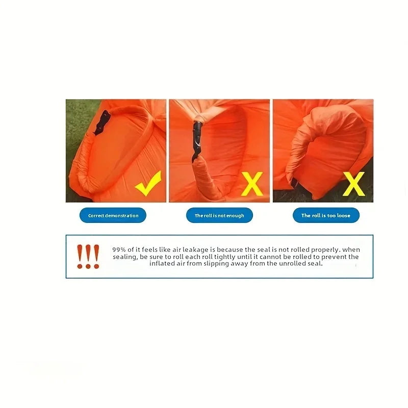 Inflatable Sofa: Versatile, Foldable, Soft & Fast Inflation for Camping & Lounging! Christmas, Halloween, Thanksgiving Gift