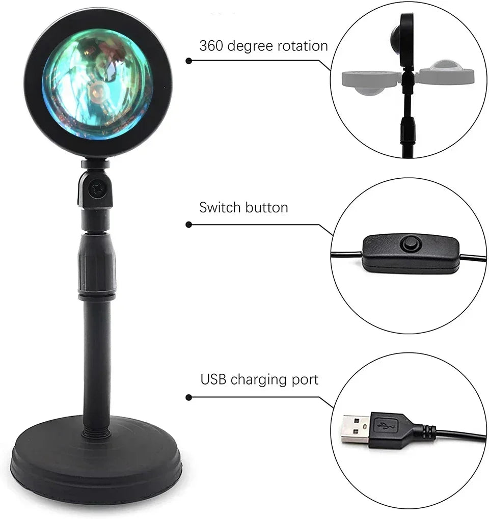 LED Sunset Lamp Nightlights