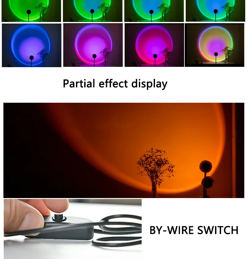 LED Sunset Lamp Nightlights