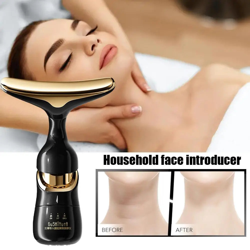 3 In 1 Facial Lifting Massager Electric Beauty Device for Neck Eye Face