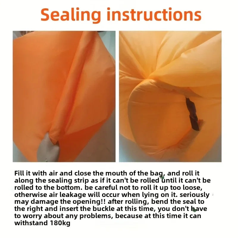 Inflatable Sofa: Versatile, Foldable, Soft & Fast Inflation for Camping & Lounging! Christmas, Halloween, Thanksgiving Gift