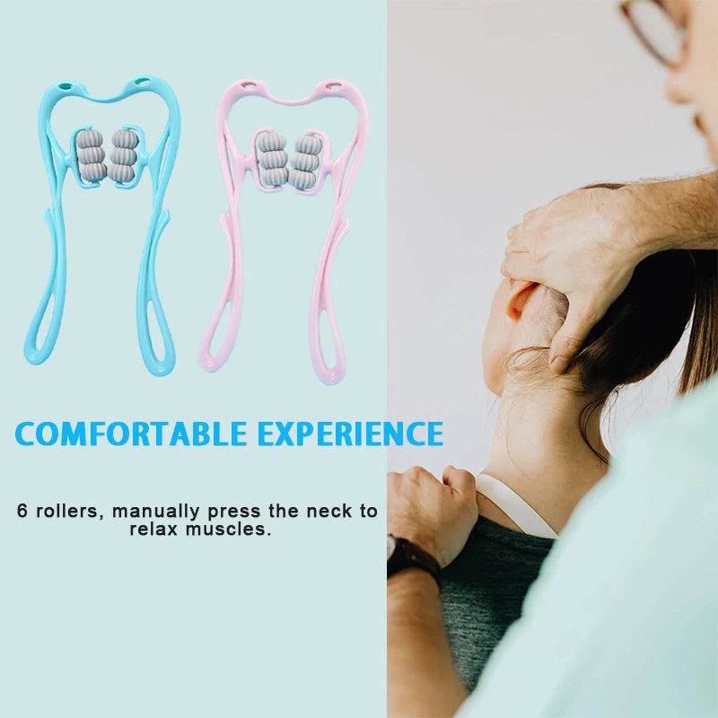 Neck Massager with Six Wheels
