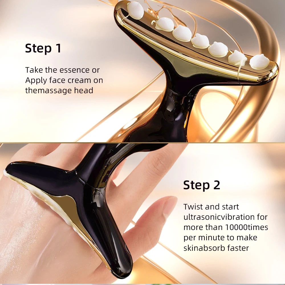 3 In 1 Facial Lifting Massager Electric Beauty Device for Neck Eye Face
