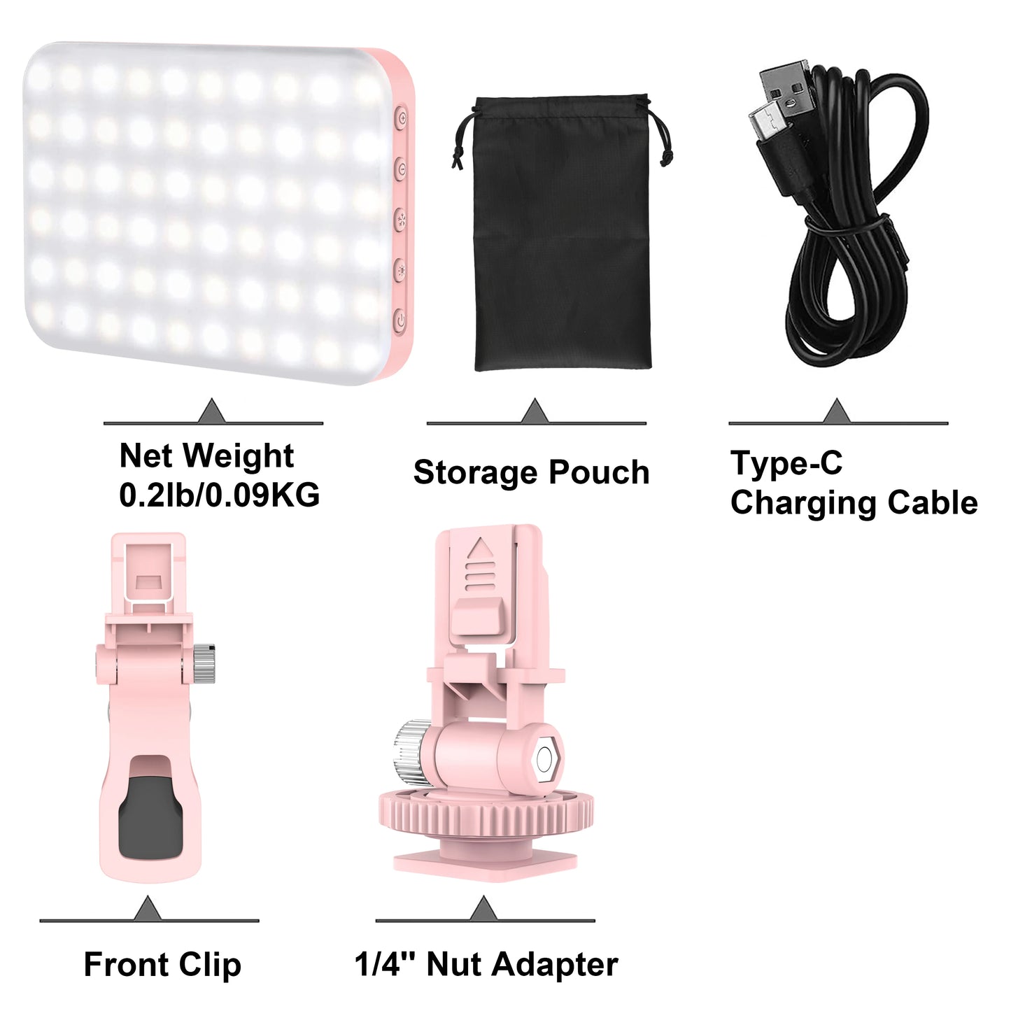 LED Selfie Light 60 High Power Rechargeable