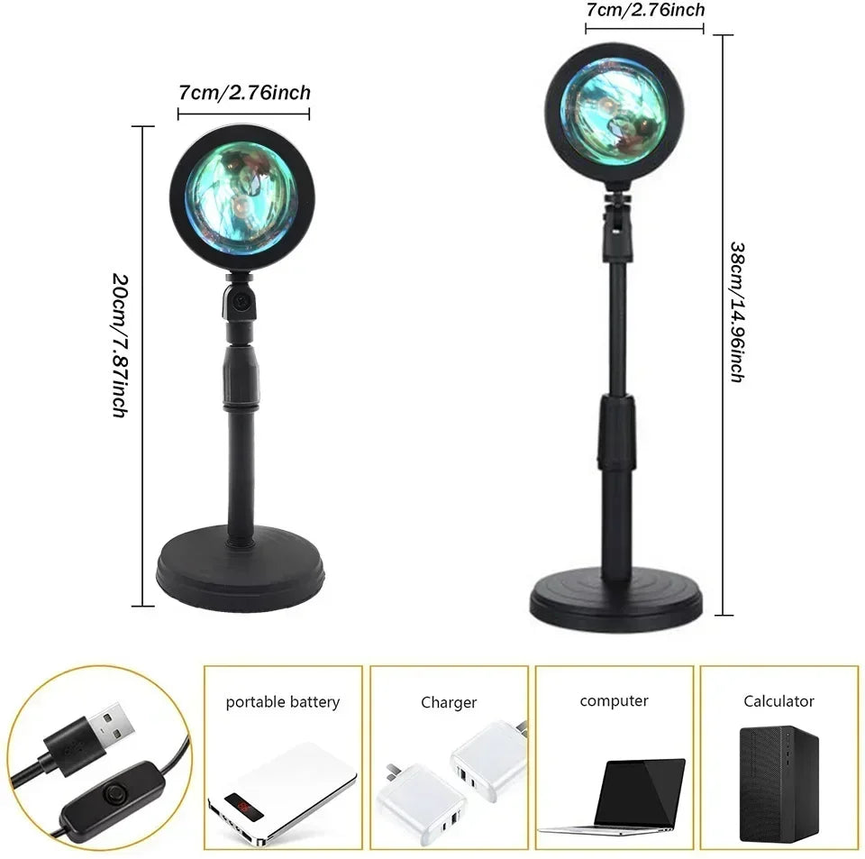 LED Sunset Lamp Nightlights