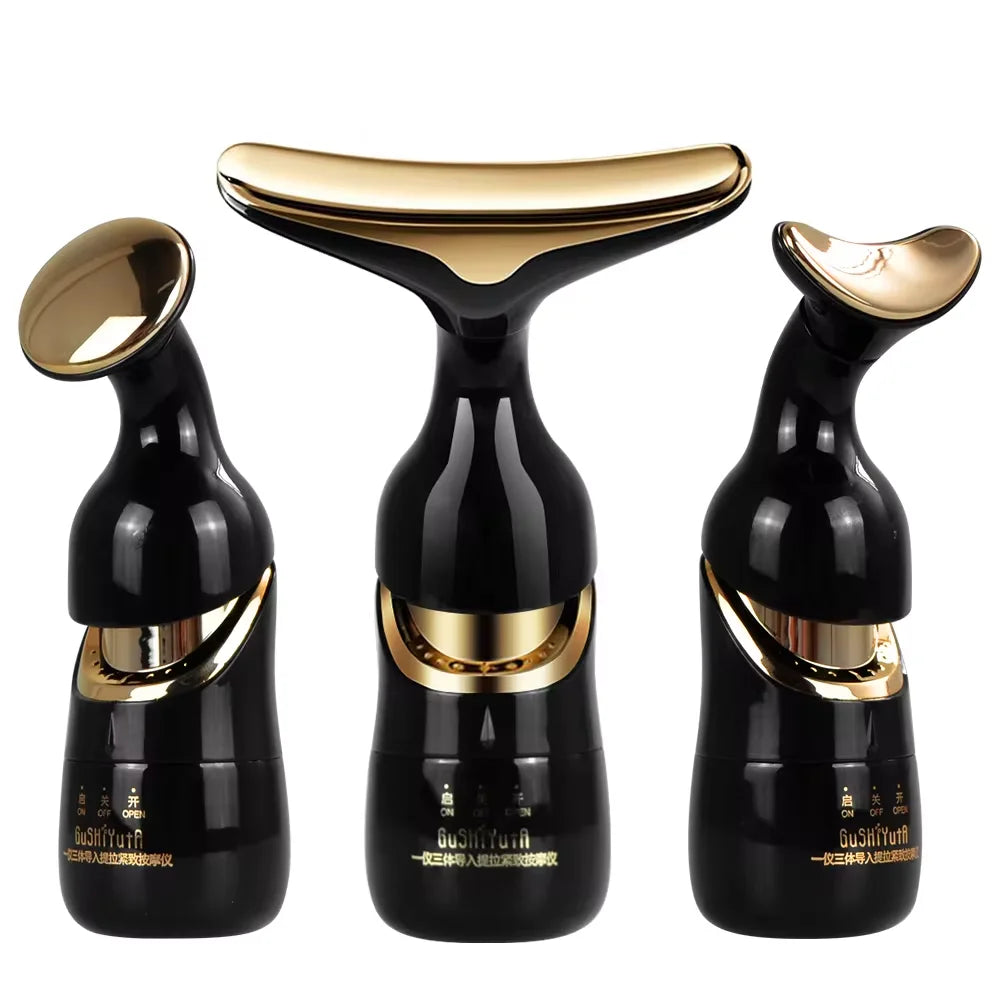 3 In 1 Facial Lifting Massager Electric Beauty Device for Neck Eye Face
