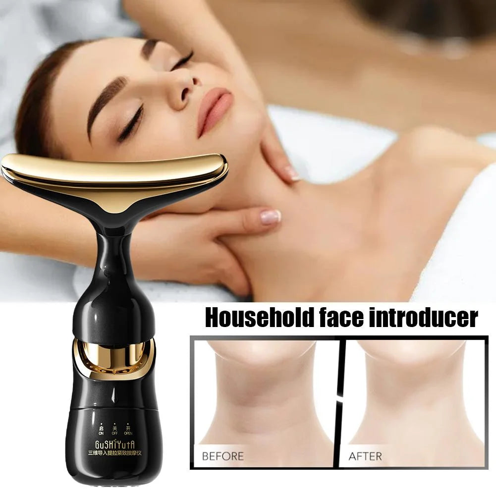 3 In 1 Facial Lifting Massager Electric Beauty Device for Neck Eye Face