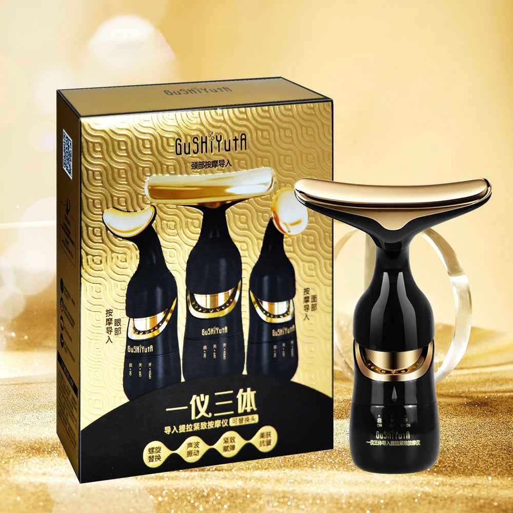 3 In 1 Facial Lifting Massager Electric Beauty Device for Neck Eye Face