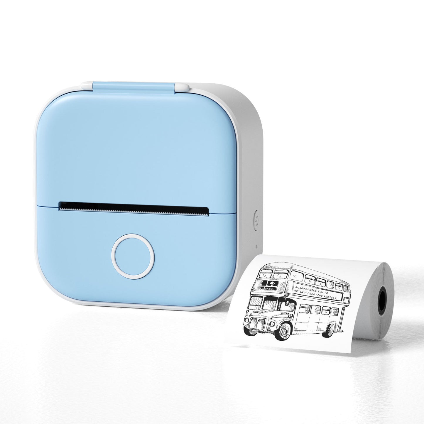 Compatible/Portable Mini Thermal Label Printer - Home Photo Printer Bluetooth