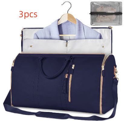 Tote Large Capacity Travel Duffle Bag - Women's Folding Suit Bag Waterproof Clothes