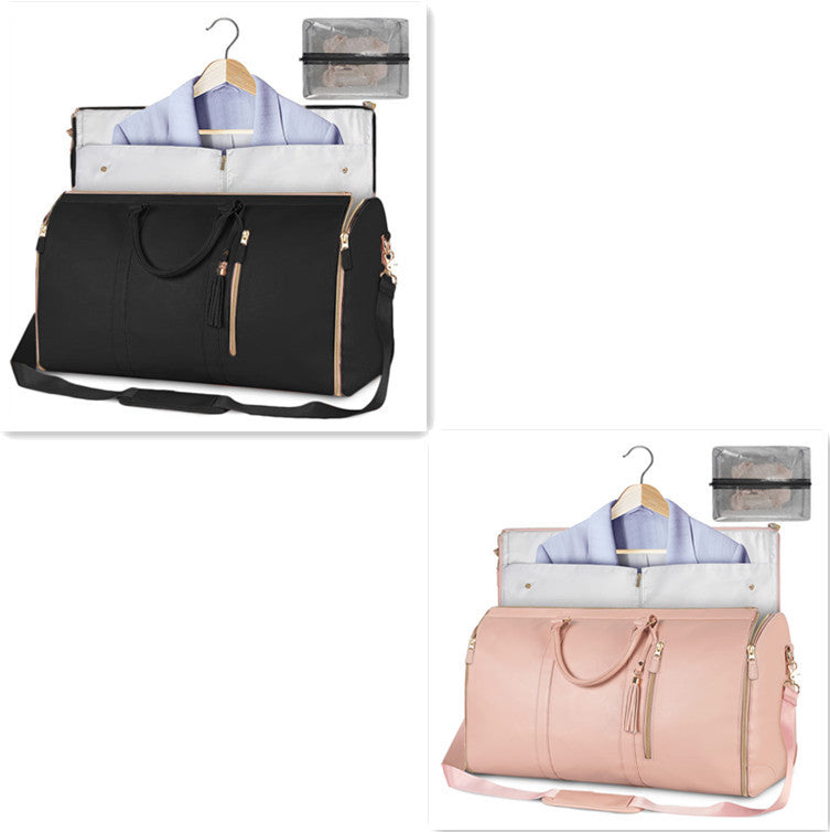 Tote Large Capacity Travel Duffle Bag - Women's Folding Suit Bag Waterproof Clothes