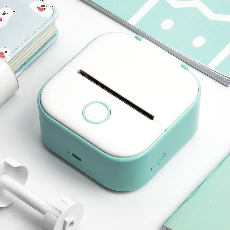 Compatible/Portable Mini Thermal Label Printer - Home Photo Printer Bluetooth