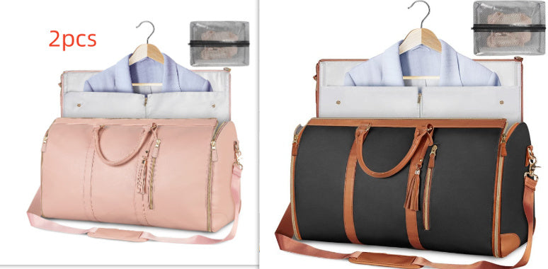 Tote Large Capacity Travel Duffle Bag - Women's Folding Suit Bag Waterproof Clothes
